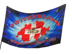 Switzerland Worshipping the King Worship Flag