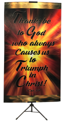 Thanks Be To God Vertical Banner