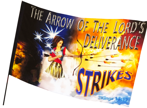 The Arrow of the Lord's Deliverance Worship Flag