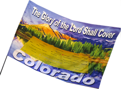 The Glory of the Lord Shall Cover Colorado Worship Flag