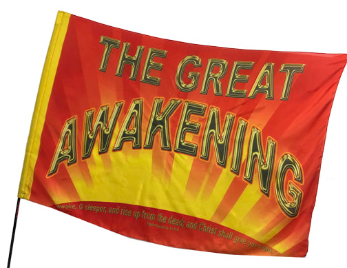 The Great Awakening Orange Yellow Worship Flag