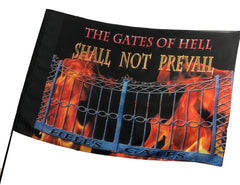 The Gates of Hell Shall Not Prevail Worship Flag