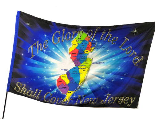 Glory of the Lord Shall Cover New Jersey Worship Flag