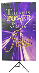 There is Power In the Name Of Jesus Vertical Banner