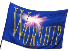 Worship Blue Worship Flag