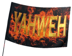 Yahweh Fire Worship Flag